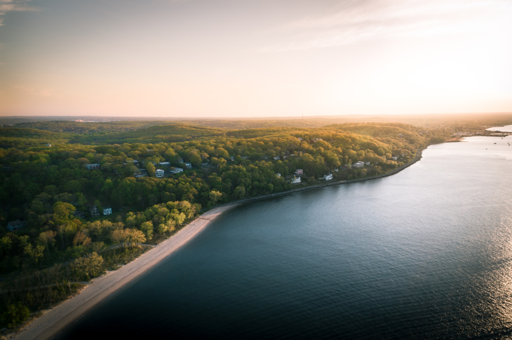 Atlantic Highlands Drone View